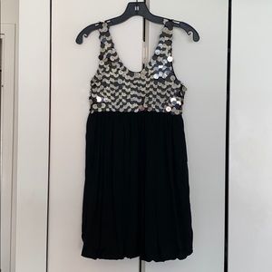 Alice + Olivia sequin bubble hem dress